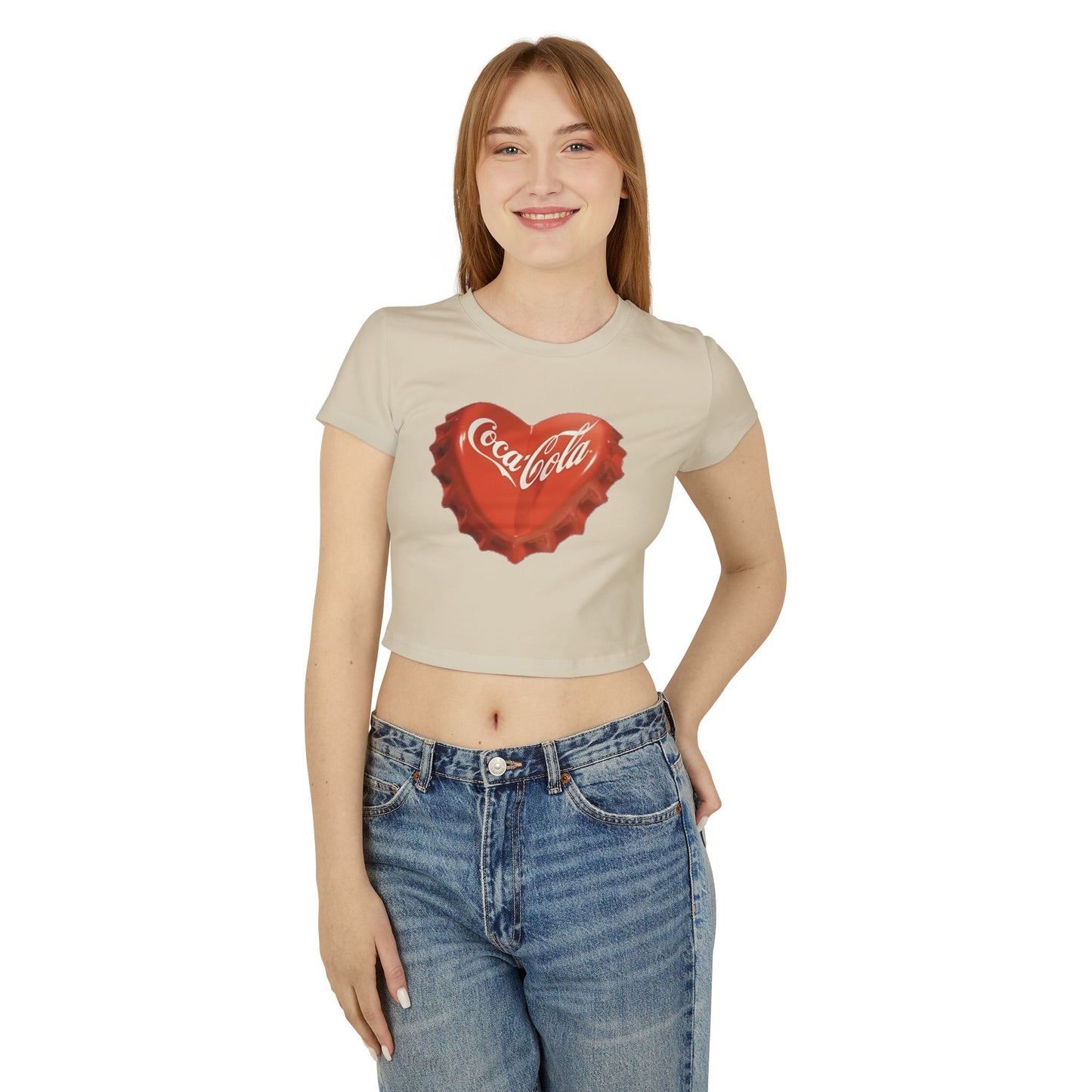 Coke Lovers Graphic Women's Baby Tee Shirt