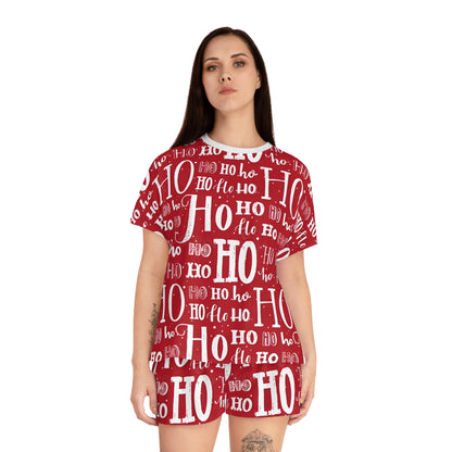 Women's Short HO-HO-HO Christmas Pajama Set