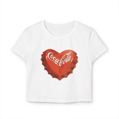 Coke Lovers Graphic Women's Baby Tee Shirt