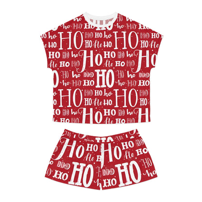 Women's Short HO-HO-HO Christmas Pajama Set