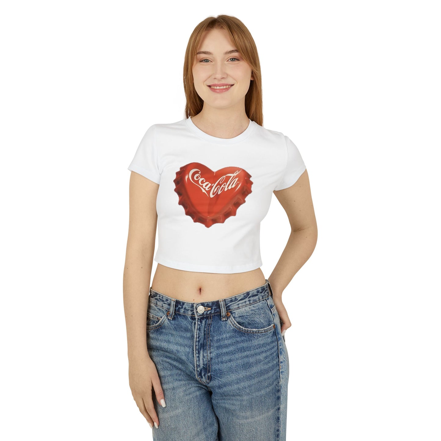 Coke Lovers Graphic Women's Baby Tee Shirt