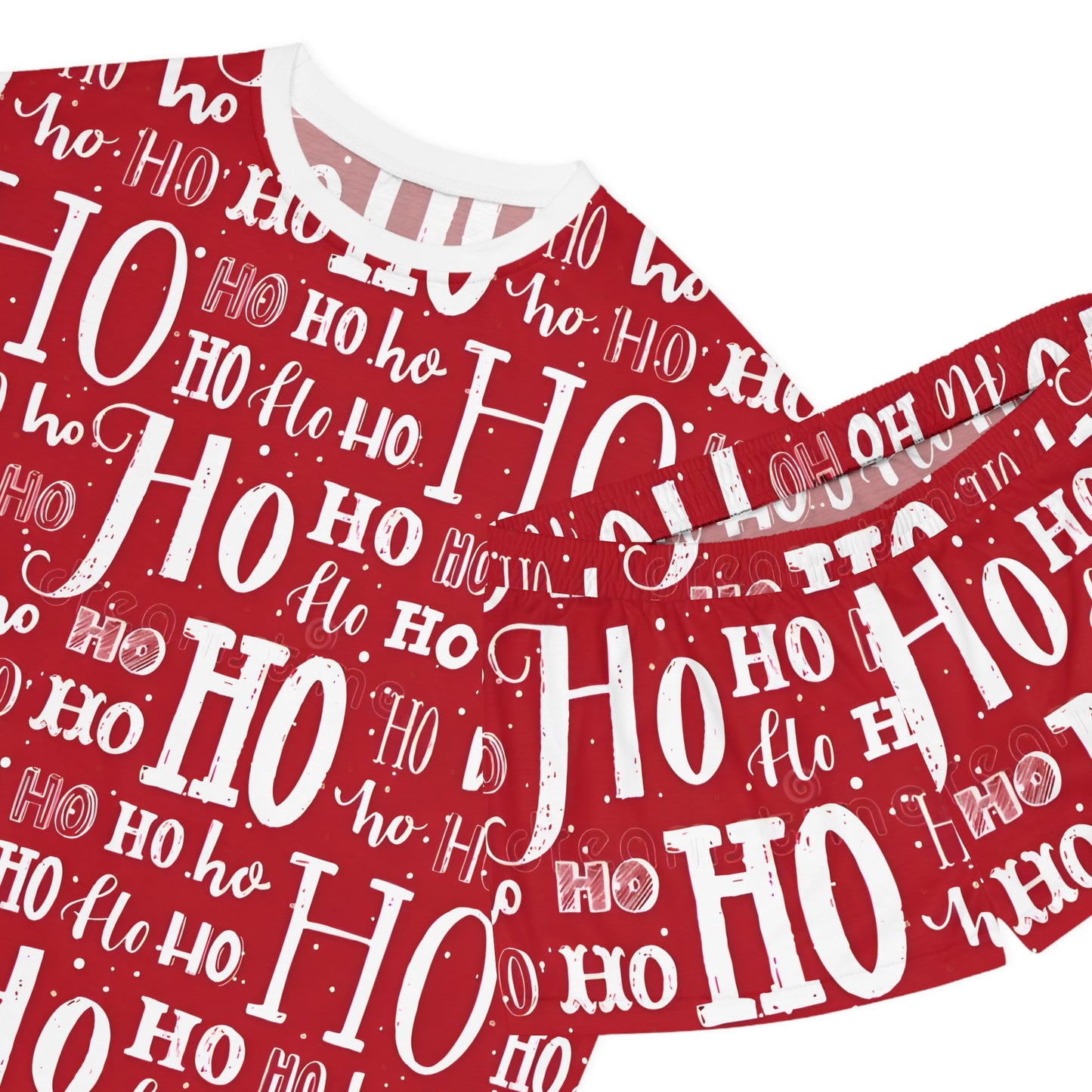 Women's Short HO-HO-HO Christmas Pajama Set