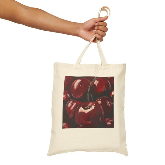 Cherry Painting Tote Bag