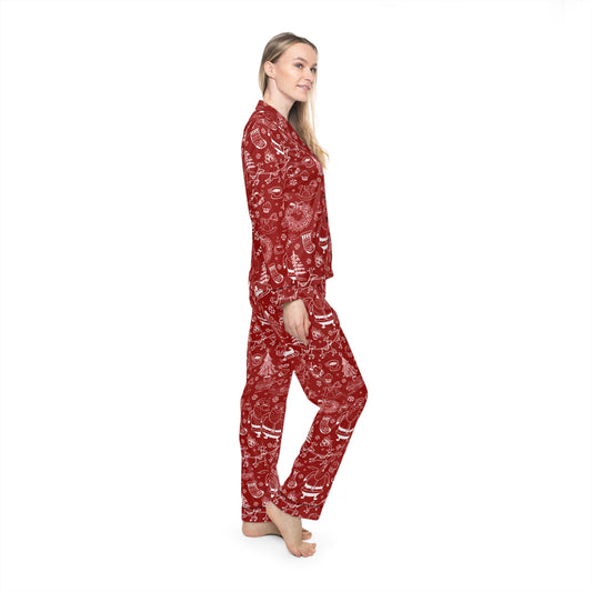 Women's Christmas Satin Pajamas