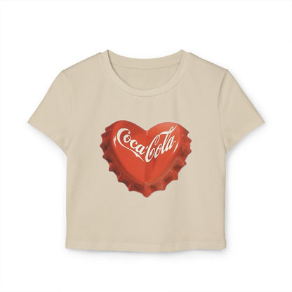 Coke Lovers Graphic Women's Baby Tee Shirt